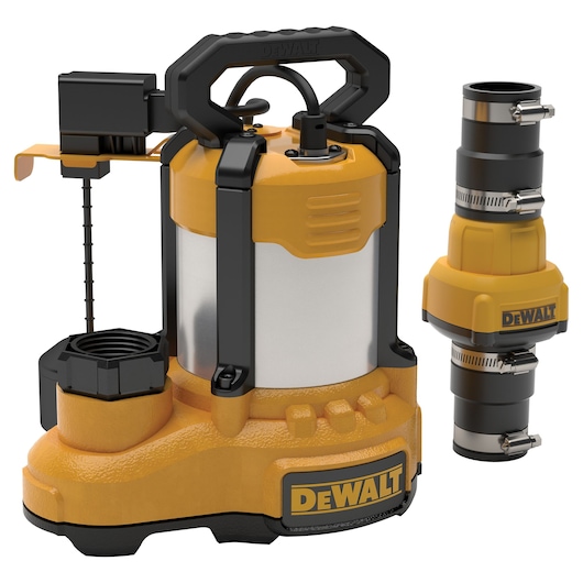 DEWALT 1-3HP SUMP PUMP-STAINLESS STEEL CAST IRON ALUMINUM-SUBMERSIBLE-AUTOMATIC-VERTICAL SWITCH