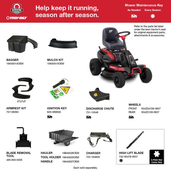 Troy-Bilt TB30E XP Battery-Powered Compact Riding Mower