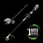 EGO POWER+ Multi-Head Combo Kit; 16" Carbon Fiber String Trimmer with POWERLOAD™, Carbon Fiber Edger, and 56V Power Head with 4.0Ah Battery and 320W Charger